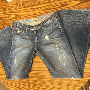 Paige Petit Premium Denim Flare Jeans Size 30 30” Inseam